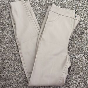 Zara Sand Faux Leather Pants